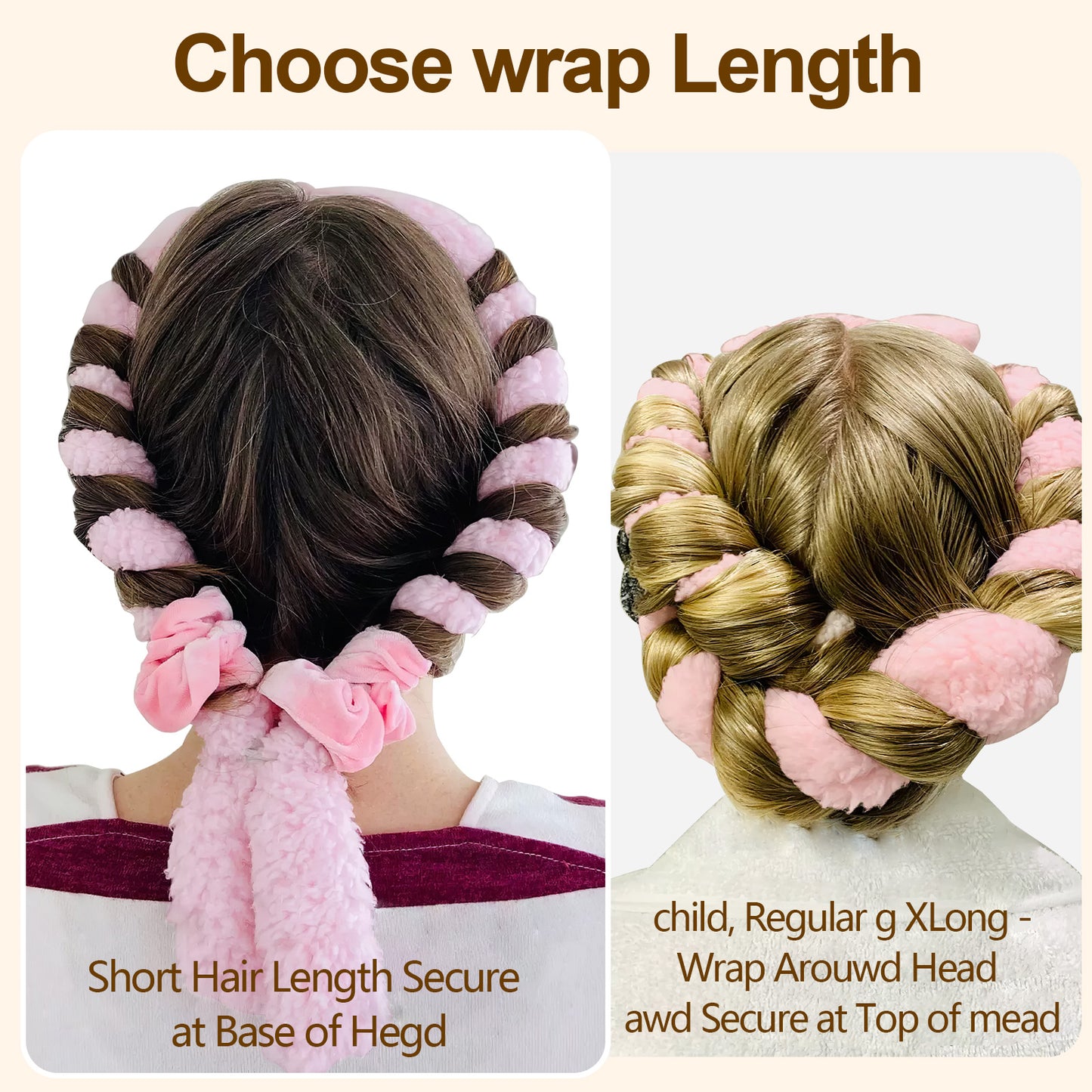 Satin Heatless Hair Curler – Wake Up to Beautiful Overnight Curls with Zero Heat Damage