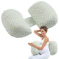 W-Shaped Pregnancy Wedge Pillow – Compact Maternity Support for Back, Belly & Hips During Sleep
