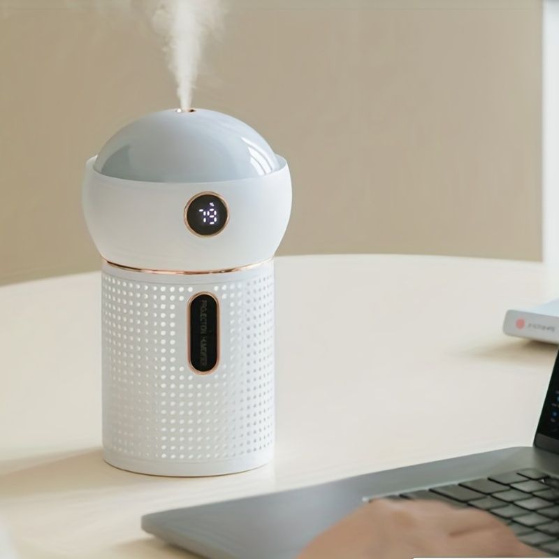 Projection Night Light Aroma Diffuser – USB Rechargeable Essential Oil Humidifier & Mist Maker