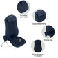Shiatsu Back & Waist Massager with Heat – Deep Kneading Relief for Muscle Pain & Tension, Dark Blue