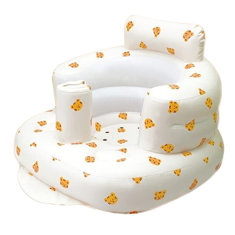 Baby Inflatable Support Seat – Safe Floor Seater for Babies 3 Months & Up, Portable & Easy to Clean
