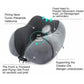 Memory Foam Travel Pillow – Arrive Refreshed with Neck Support for Flights, Cars & Office Naps