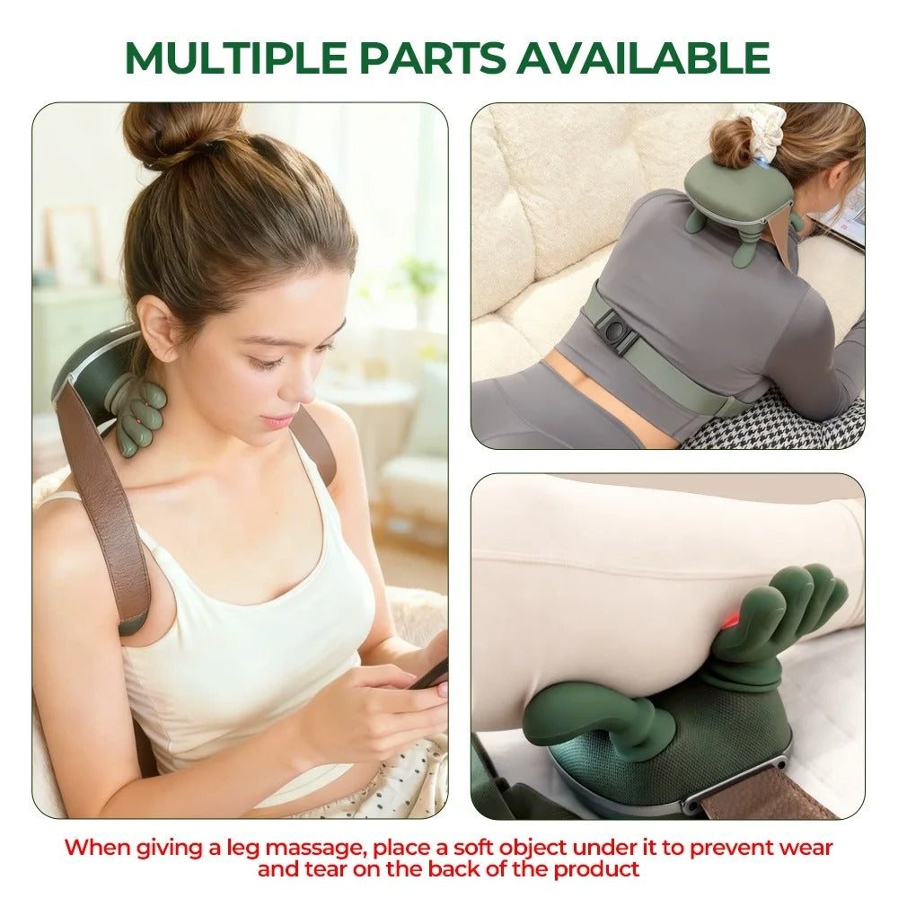 Bionic Finger Neck & Shoulder Massager – Wireless Kneading Shawl for Deep Trapezius Relief