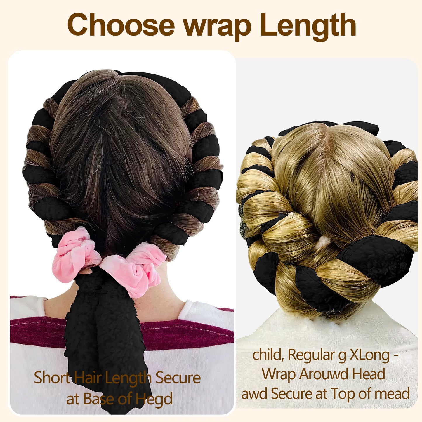 Satin Heatless Hair Curler – Wake Up to Beautiful Overnight Curls with Zero Heat Damage