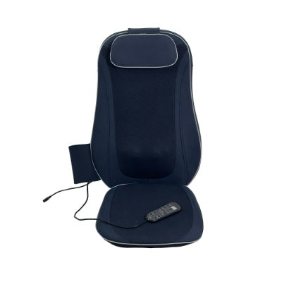 Shiatsu Back & Waist Massager with Heat – Deep Kneading Relief for Muscle Pain & Tension, Dark Blue