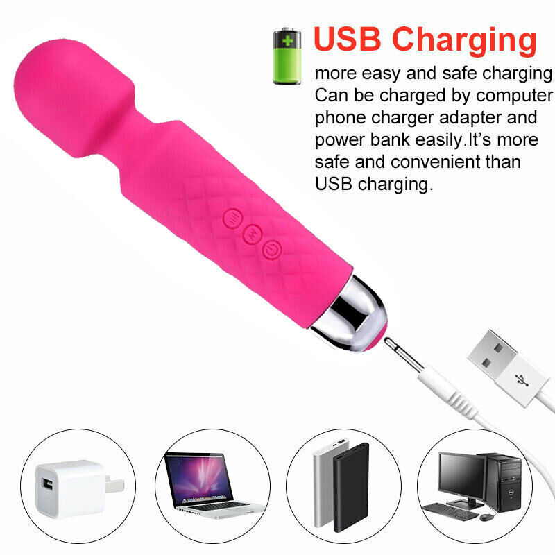 20-Speed Handheld Massager Wand – Powerful Full-Body Vibration Therapy for Instant Muscle Relief