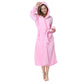 RONGTAI Plush Fleece Long Robe – Hooded Bathrobe with Pockets for Ultimate Cozy Comfort