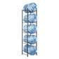 5-Tier Water Jug Holder Rack – Slim Single-Row Bottle Storage for Kitchen, Pantry & Office, Black