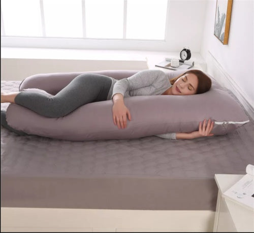 U-Shaped Pregnancy Pillow – Full-Body Maternity Support for Back, Hips, Belly & Better Sleep
