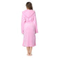 RONGTAI Plush Fleece Long Robe – Hooded Bathrobe with Pockets for Ultimate Cozy Comfort
