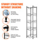 5-Tier Water Jug Holder Rack – Slim Single-Row Bottle Storage for Kitchen, Pantry & Office, Black