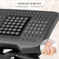 Three-Level Multi-Angle Massage Footrest – Ergonomic Under Desk Foot Rest, Black