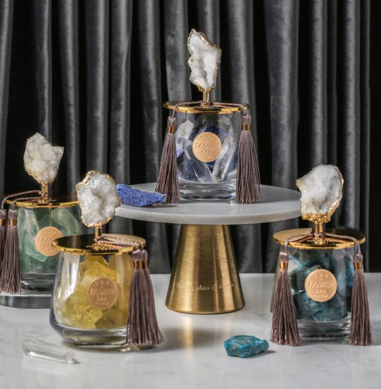Aromatherapy Crystal & Essential Oil Gift Set – Natural Crystal Stone with Healing Scented Oils