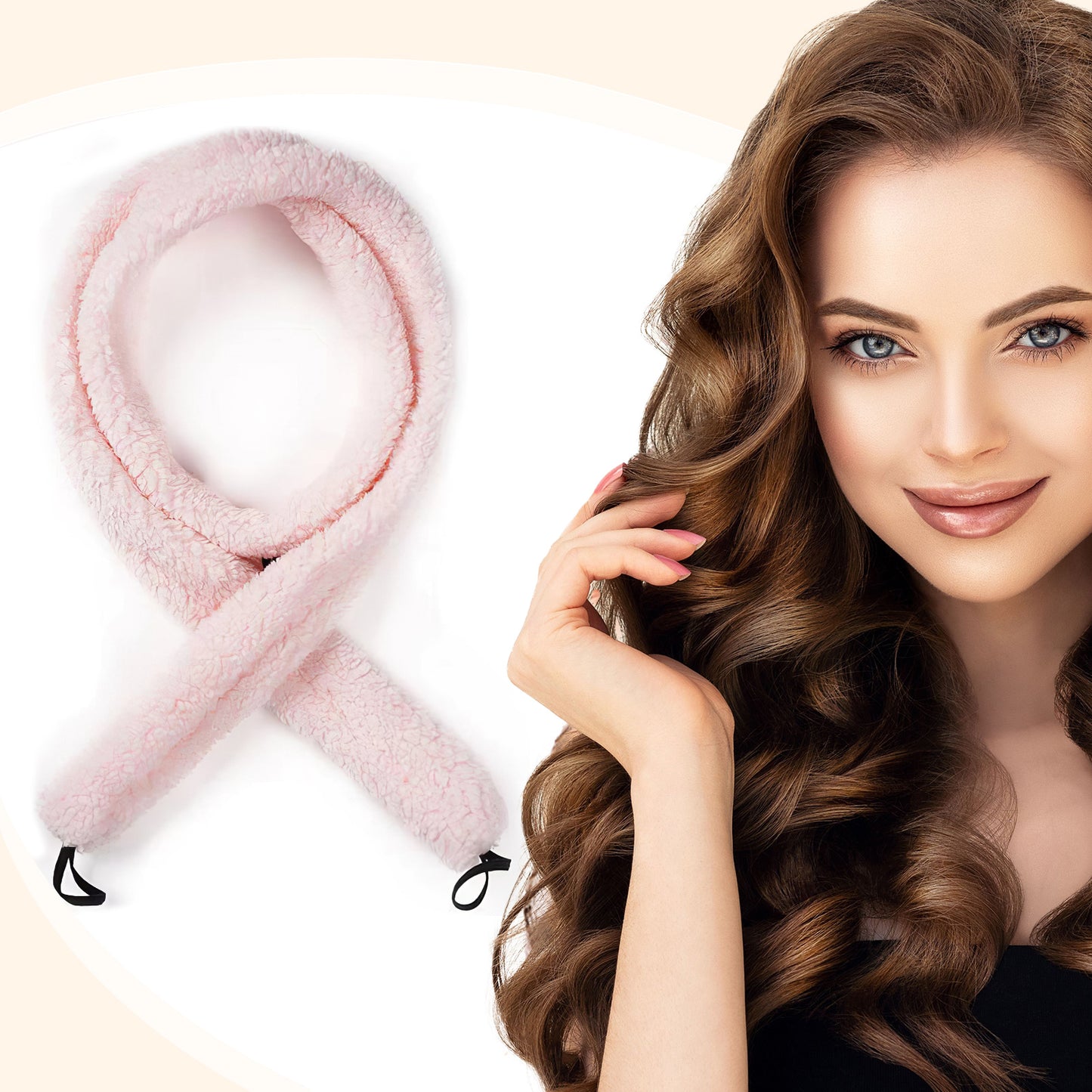 Satin Heatless Hair Curler – Wake Up to Beautiful Overnight Curls with Zero Heat Damage