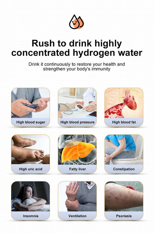 1.5L Hydrogen Water Bottle – Portable Hydrogen-Rich Water Generator for Health & Wellness