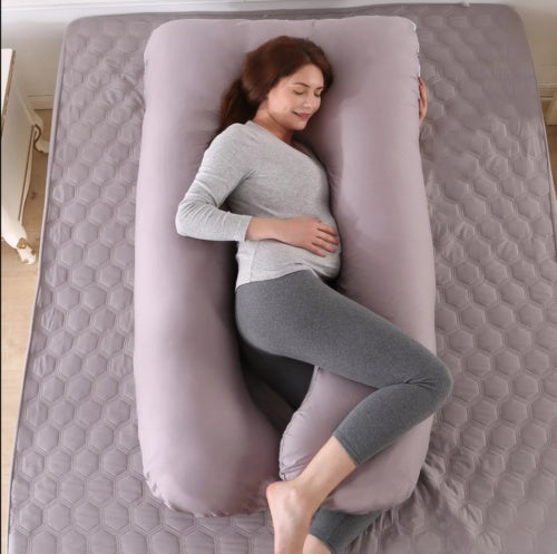 U-Shaped Pregnancy Pillow – Full-Body Maternity Support for Back, Hips, Belly & Better Sleep