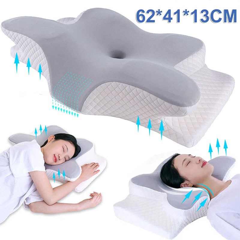 Orthopedic Cervical Memory Foam Pillow – Wake Up Pain-Free with Neck & Spine Support & Anti-Snore Design