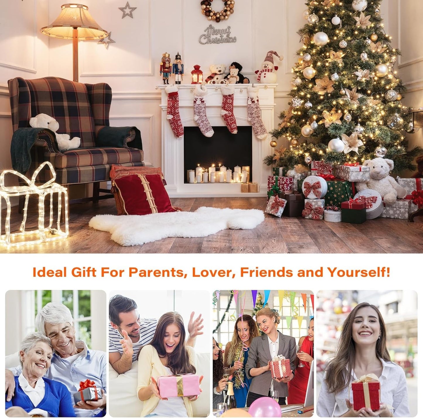 Electric Shiatsu Neck, Back & Shoulder Massager With Heat – Deep Tissue Kneading