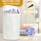 Large Recycling Container with Lid – Eco-Friendly Deposit Bottle & Recyclable Storage Organizer, Beige