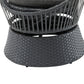 Modern Wicker Lounge Chair – 26.7" Round Rattan & Iron Frame Chair for Living Room, Patio & Balcony