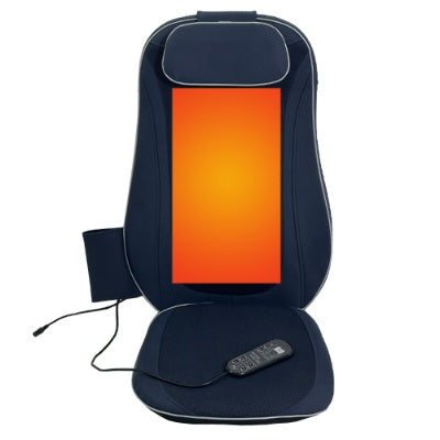 Shiatsu Back & Waist Massager with Heat – Deep Kneading Relief for Muscle Pain & Tension, Dark Blue