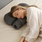 USB Heated Neck Pillow – Zero-Pressure Memory Foam Cervical Support with Heat & Eye Mask for Deep Sleep