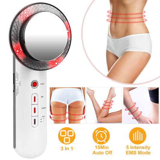 3-in-1 Ultrasonic Body Shaping Machine – Cavitation, EMS & Infrared for Slimming, Toning & Skin Firming