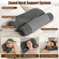 USB Heated Neck Pillow – Zero-Pressure Memory Foam Cervical Support with Heat & Eye Mask for Deep Sleep