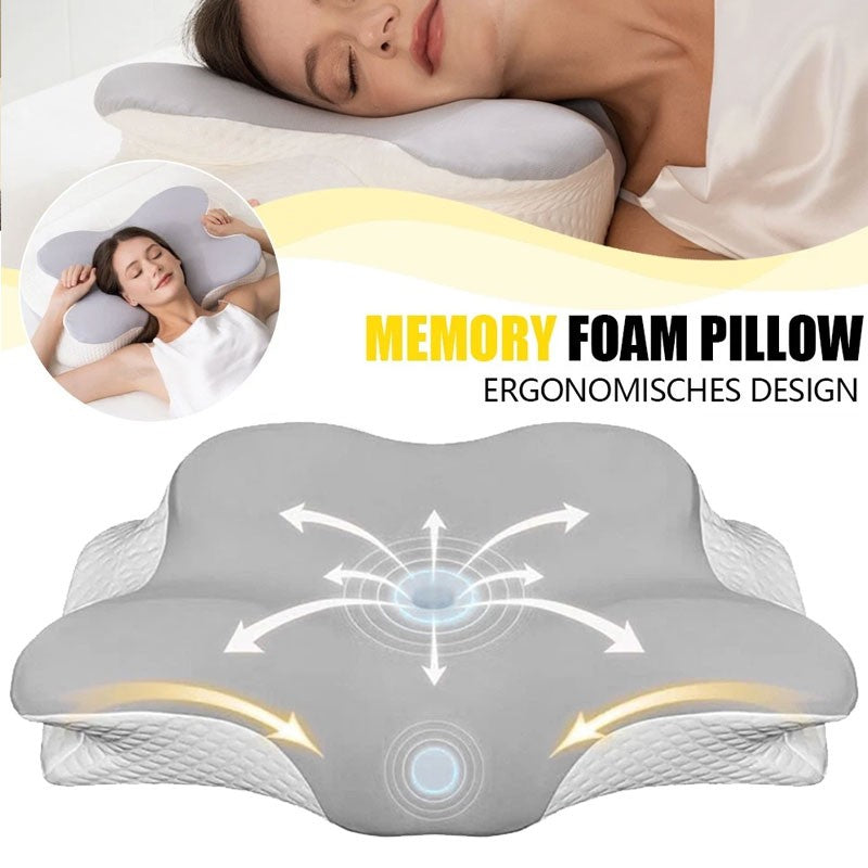 Orthopedic Cervical Memory Foam Pillow – Wake Up Pain-Free with Neck & Spine Support & Anti-Snore Design