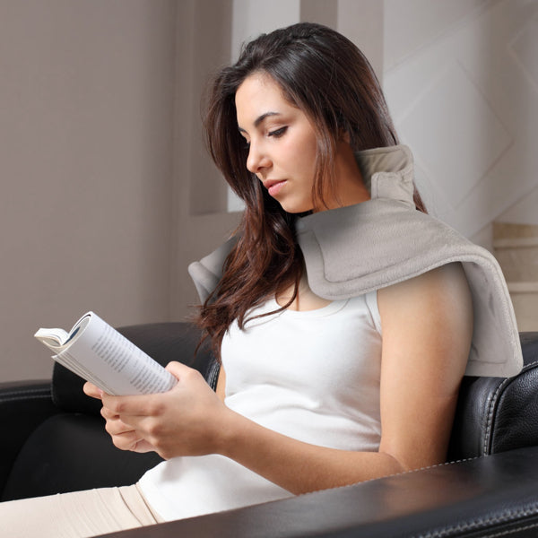 Neck & Shoulder Heating Pad – Deep Heat Relief Wrap with 6 Settings & Auto Shut-Off