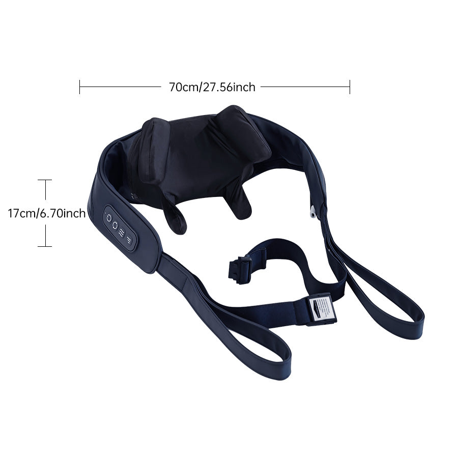 Cordless Shiatsu Neck & Back Massager – Wireless Deep Kneading Relief, Anywhere You Go