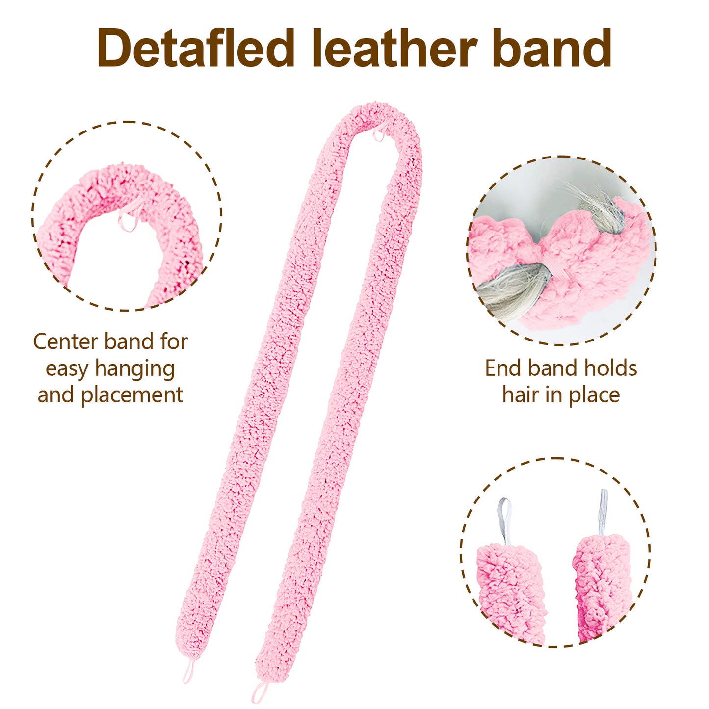 Satin Heatless Hair Curler – Wake Up to Beautiful Overnight Curls with Zero Heat Damage