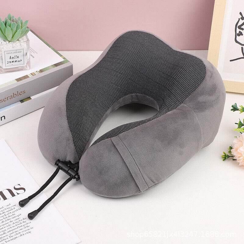 Memory Foam Travel Pillow – Arrive Refreshed with Neck Support for Flights, Cars & Office Naps