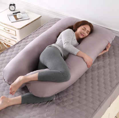 U-Shaped Pregnancy Pillow – Full-Body Maternity Support for Back, Hips, Belly & Better Sleep
