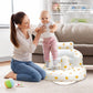 Baby Inflatable Support Seat – Safe Floor Seater for Babies 3 Months & Up, Portable & Easy to Clean