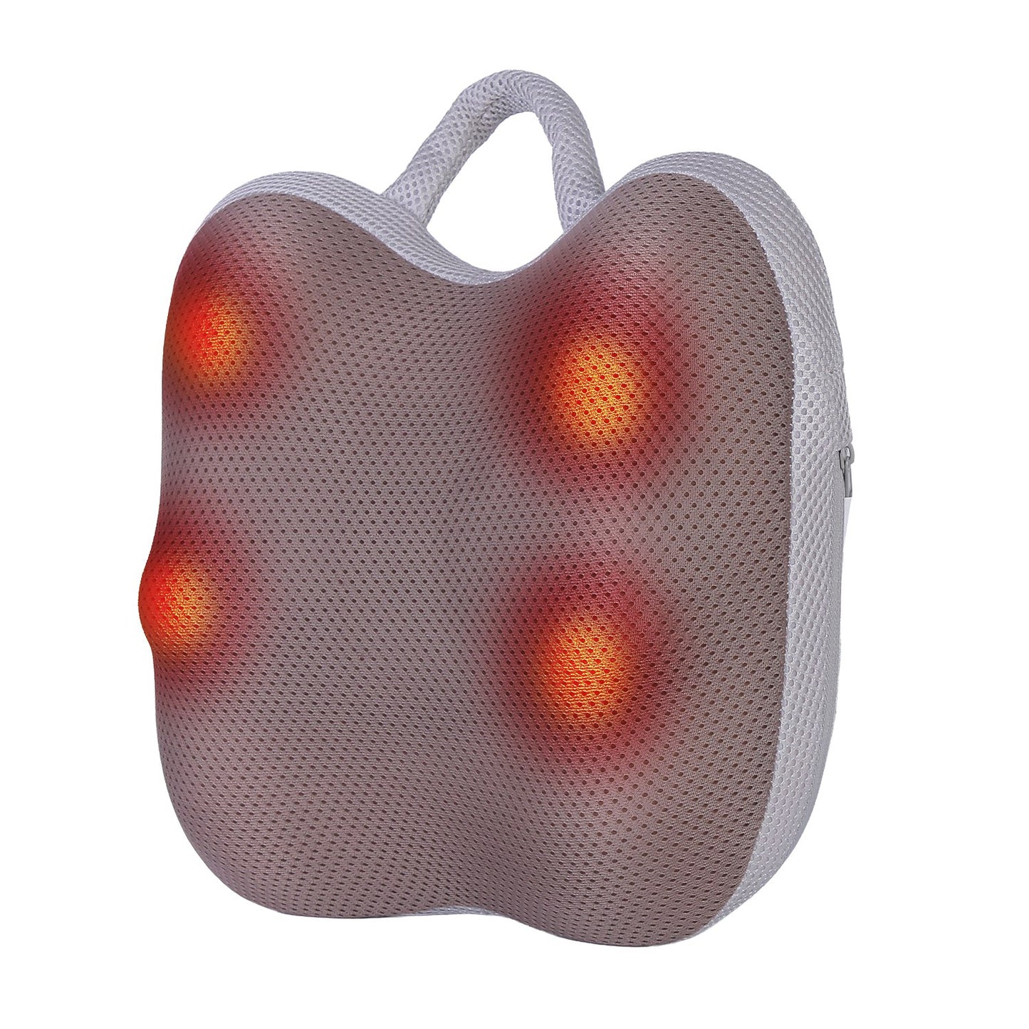 Cordless Shiatsu Back & Waist Massager with Heat – Rechargeable Kneading Lumbar Massage Pillow